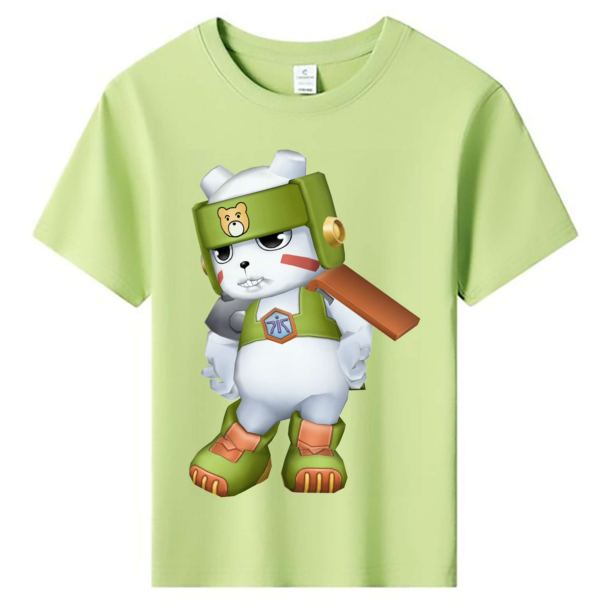 （画像用） Digimon デジタルモンスター/デジモン 綿100％キッズTシャツ（フロントプリント）